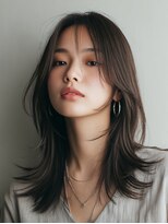 ロッソ 大橋店(Rosso) 暗髪の顔まわりレイヤーロング【大橋】