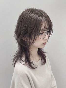 リア(Li'a by neolive) ウルフパーマ×インナーカラー