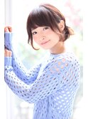 [K-two銀座]ふんわり小顔ボブ夏のヘアアレンジ