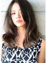 ヘアサロン ガリカ 表参道(hair salon Gallica) ☆ プラチナグラデーション × 無造作 クセ毛風 semi-long ☆