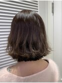 ゆるふわ切りぱなしボブ
