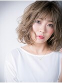 個性的★外国人風無造作カール小顔セミディw上尾10代20代30代
