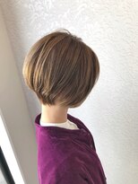 美容室ジャスミン&nbsp;【ヒロシ】ハイトーンショートボブ　※ブリーチ なし