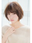 大人かわいいヌーディベージュなひし形ボブ[恵比寿駅/髪質改善]