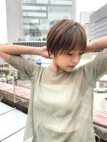 フレーム ヘア ルーム 天王寺駅前店(FRAME hair room)&nbsp;前髪あり小顔ナチュラルショート