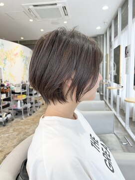 モールヘア 武庫之荘店(MOOL hair) 大人ショートヘア/イルミナカラーグレーベージュ