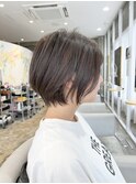 大人ショートヘア/イルミナカラーグレーベージュ