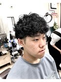 パーマ風ツーブロック