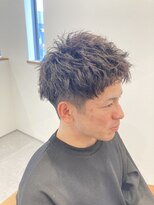 ブランチオム 宇佐店(branch homme)&nbsp;【ツイストパーマ】アップバングショート