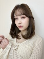 バイオレットジェム(Violet`jem)&nbsp;大人ガーリーマロンベージュ/鎖骨ミディ