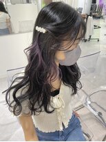 ユーフォリア 渋谷グランデ(Euphoria SHIBUYA GRANDE)&nbsp;さりげないインナーカラー　デザインカラー　ラベンダーカラー