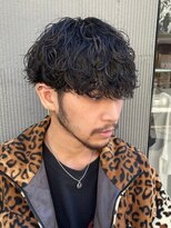 フィフス 栄(fifth)&nbsp;波巻きスパイラルパーマメンズマッシュツーブロック栄