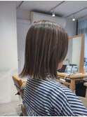 白髪ぼかし/ハイライト/コントラストハイライト/結べるボブ