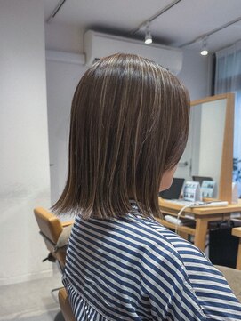 クラップス 上大岡(CLAPS) 白髪ぼかし/ハイライト/コントラストハイライト/結べるボブ