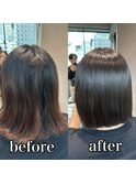 ストレートスタイル/艶髪/髪質改善/縮毛矯正/銀座/東銀座 