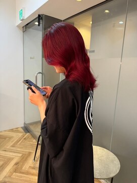 ジーナ 札幌大通(Zina) 美髪*エアリーミディ*チェリーレッド*髪質改善*Zina札幌大通