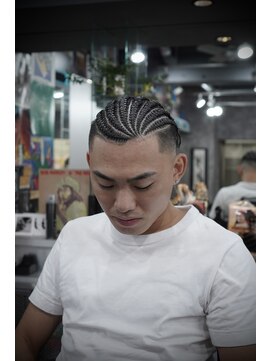 ツークツワンク バーバー 新宿(ZUG2WANG BARBER) design cornrow
