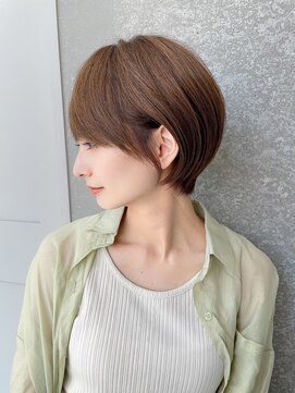 ロンドグロワール 大宮(Lond Gloire) 韓国風切りっぱなし小顔ボブ/黒髪地毛風カラー/大宮