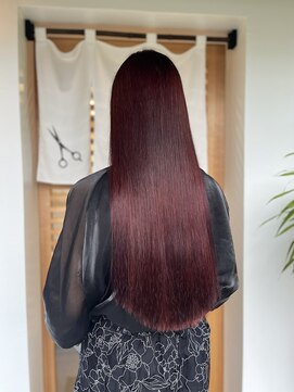 ミキカミ チェリーレッドRED×ロング