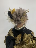 アヴァンス 北花田店(AVANCE) 【#成人式盛り髪ヘア】×スジ盛り×シルバーカラー