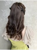 【上品×可愛い】ねじりハーフアップヘア♪