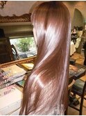 20代30代40代髪質改善カラーシアーベージュ艶感ストレート