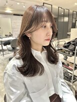 アクション 心斎橋店(ACTION)&nbsp;大人可愛いレイヤーミディアム　くびれヘア髪質改善透明感カラー