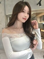 アンフィニー 仙台(ANFINI)&nbsp;仙台髪質改善縮毛矯正韓国レイヤー学割チェリーブラウン顔周り