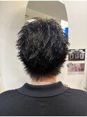 【スパイキーショートウルフ×ブルーブラック】