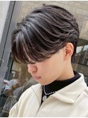 盛岡駅ニュアンスパーマ毛流れセンターパートフェザーパーマ30代