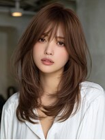 アルトリスト(Altruist Aging×HAIR&SPA)&nbsp;★ダークアッシュ大人ガーリーボブ着物ミディアムレイヤーカット