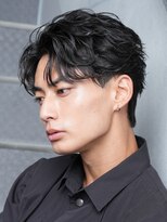 テン 心斎橋(tenn.)&nbsp;難波センターパートニュアンスパーマフェザーショート緩め色気