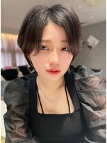 アスター 天神大名店(Aster) 小顔に見えるトレンドヘア/黒髪/オリーブグレー/ココアベージュ