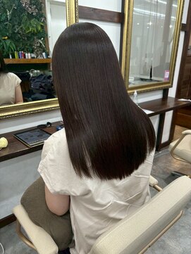 ネウィサリュー 立川(newi saLyu) 髪質改善透明感カラー顔まわりレイヤーカット韓国20代30代40代