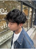 シャドウパーマ/波巻きパーマ/プードルパーマ/メンズカット
