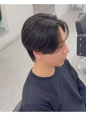 曲がる縮毛矯正センターパート