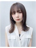 ◎大人セミロング×小顔レイヤー韓国風30代40代