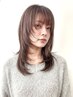 【指名限定】似合わせレイヤーカット+透明感カラー+TR￥15400→￥10000