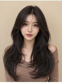 大人韓国レイヤー巻きスタイル