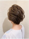 ハイライト×ふんわりレイヤーショート 