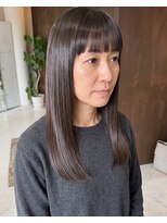 零秒女髪 千里丘店&nbsp;上品な大人女性の髪質改善艶ストレート艶髪美髪髪質改善カラー