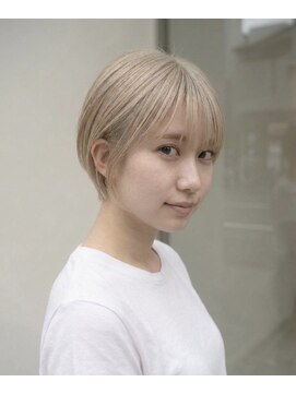 アッシュ 川崎店(Ash) 20代30代40代『丸みショート×ミルクティーベージュ』Ash川崎店