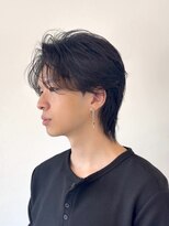 サロン(SALON)&nbsp;大人黒髪センターパート×艶感ウルフ　yoshimi限定