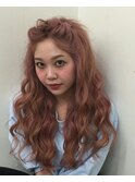 ミルキーピンク揺る巻きスタイル