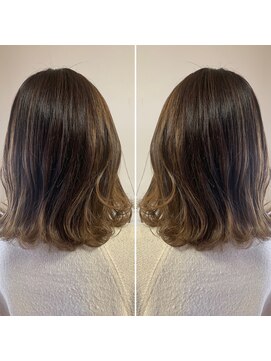 クルーブラン(CouLeur blanc) ハイライトを残した柔らかさベージュ