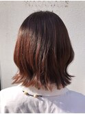 グレイカラーもカワイイ色味に《ラムネhairヒサマツマユミ》