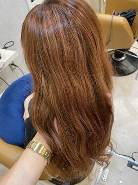 ヘアーサロン キー(Key) バレイヤージュピンクベージュ♪ナチュラル透明感ツヤカラー