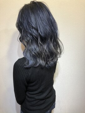 ジャム オードリー(Jam Audrey) ブルーグレージュ×バレイヤージュ