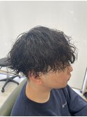 波巻きパーマ