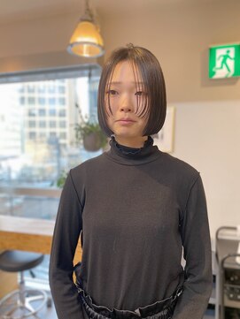 アンドチル 渋谷(AND CHILL) ミニボブ/顔まわりレイヤー/センターパート　渋谷